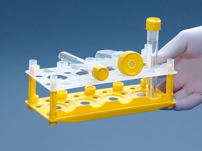 Universal rack for centrifuge and tissue culture tubes, 1 piece | Techno Plastic Products